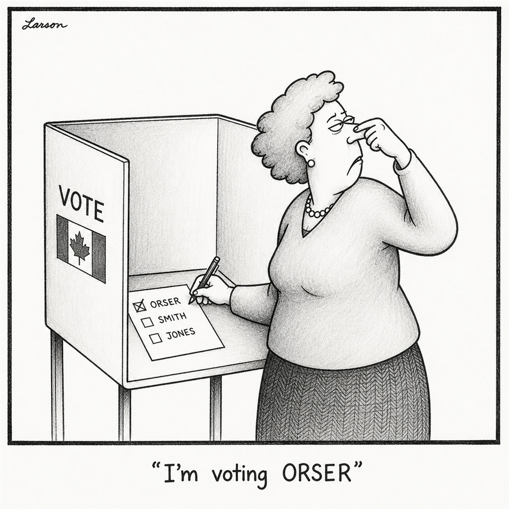 Stephen Orser Political Cartoon